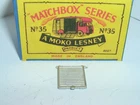 Replacement ramp for Moko Lesney Matchbox #35a ERF/ Marshall Horse Box