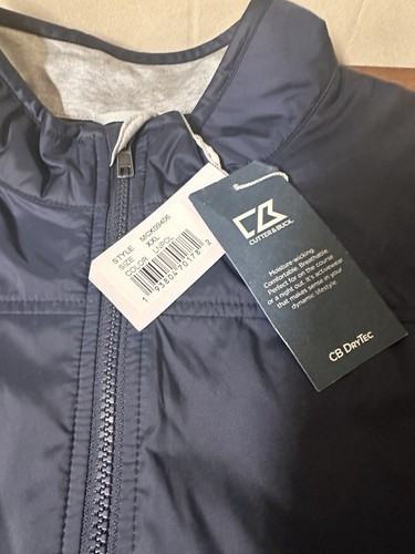 Cutter and Buck Men's Stealth Full Zip Jacket Size XXL Navy and Gray MCK09406 - Picture 3 of 9