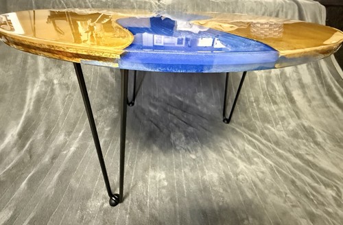 24” Wood/epoxy River Table  - Picture 3 of 4