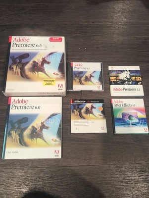 Adobe Premiere 6.5 & 5.0  w/ Serial, User Guide, Video Workshop, After Effects, 