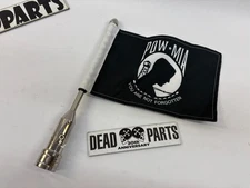Harley stainless adjustable flag pole POW-MIA 1/2"