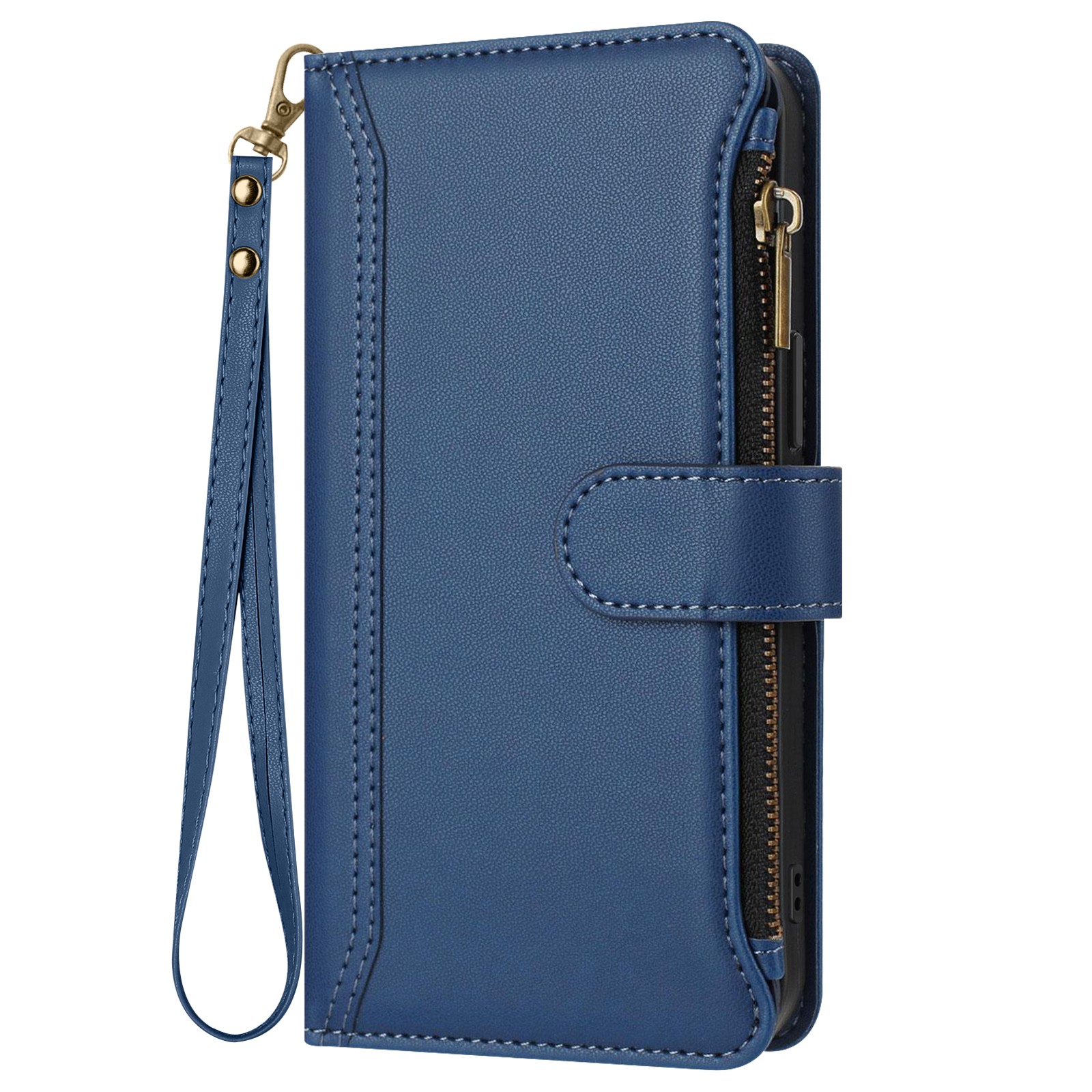 Coque portefeuille Oppo A5 Pro bleue pour éviter les rayures d'écran et les chutes