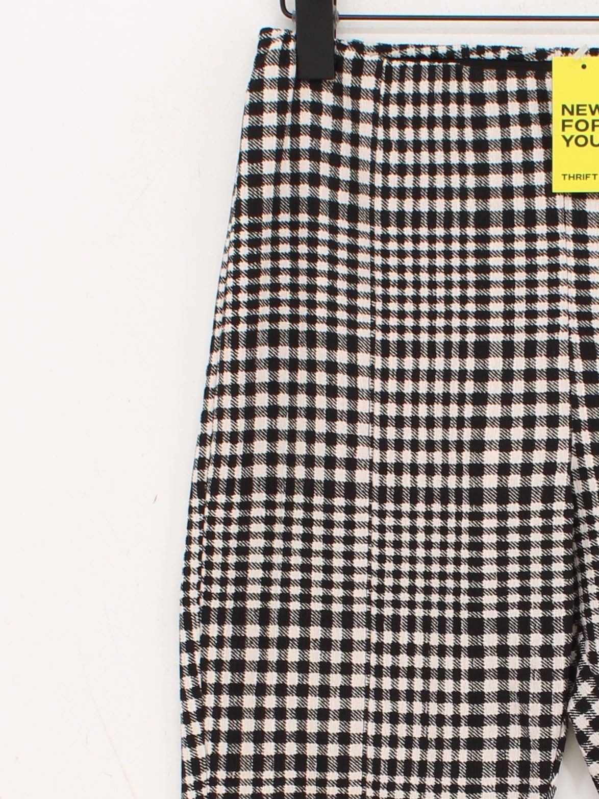 ALTRA Leggings donna New Look UK 10 nero a quadri 100% altro jegging