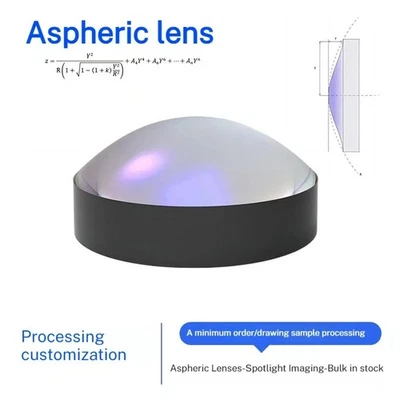 1 Stück 10-75 mm kollimierende & kondensierende asphärische Linse optisches Glas Plano-konvex Linse - Bild 1 von 4