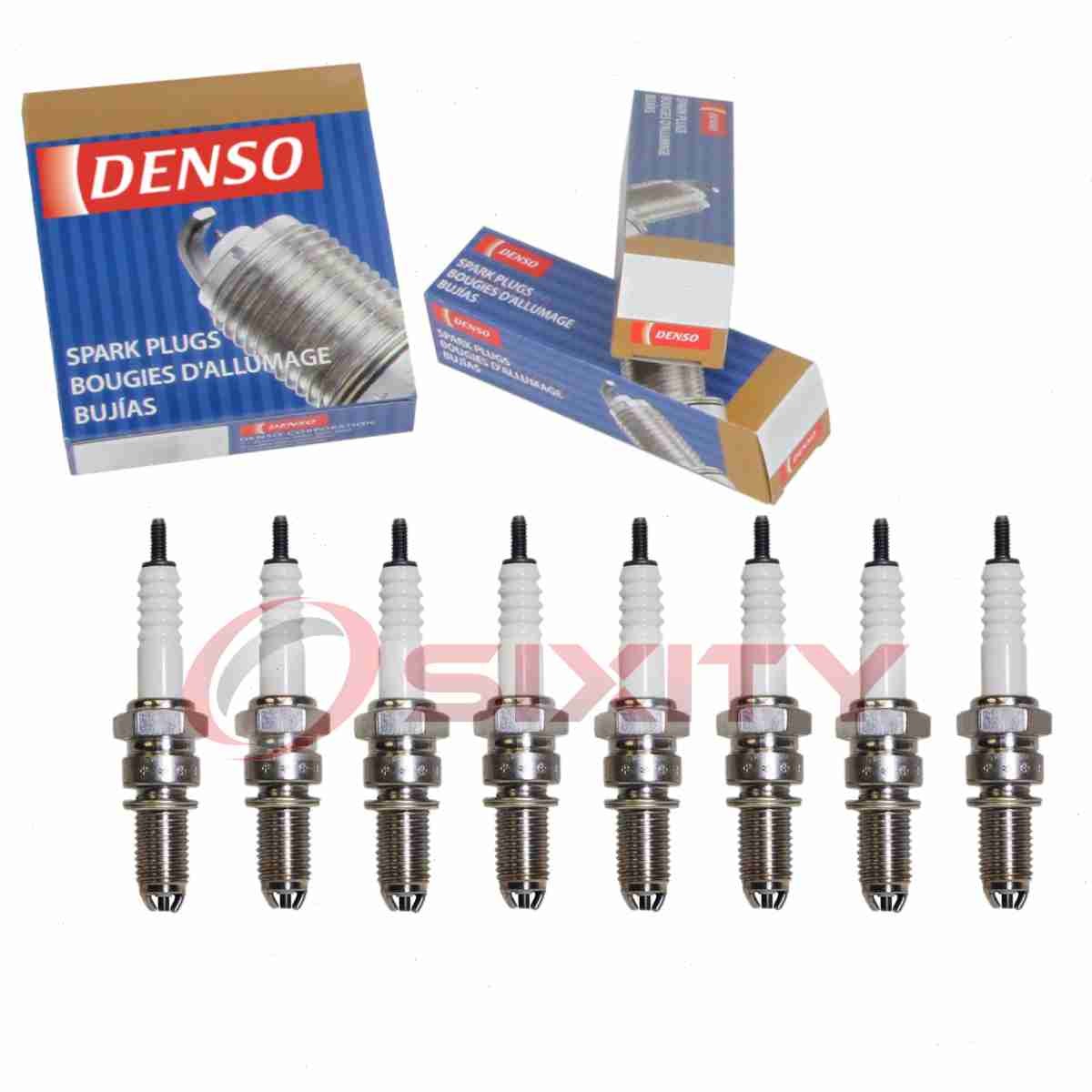 8 pc DENSO 4130 Standard Spark Plugs for X27ETR 3188 Ignition Wire Secondary bx