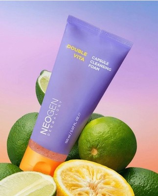 Neogen Dermalogy Double Vita Capsule Cleansing Foam 5.07oz NEW Sealed Exp: 2028