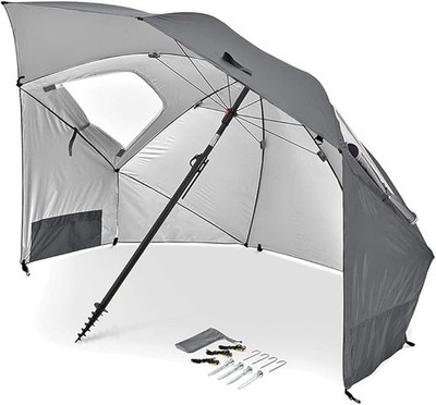 SPORT-BRELLA PREMIERE 8' UMBRELLA, GRAY *DISTRESSED PKG
