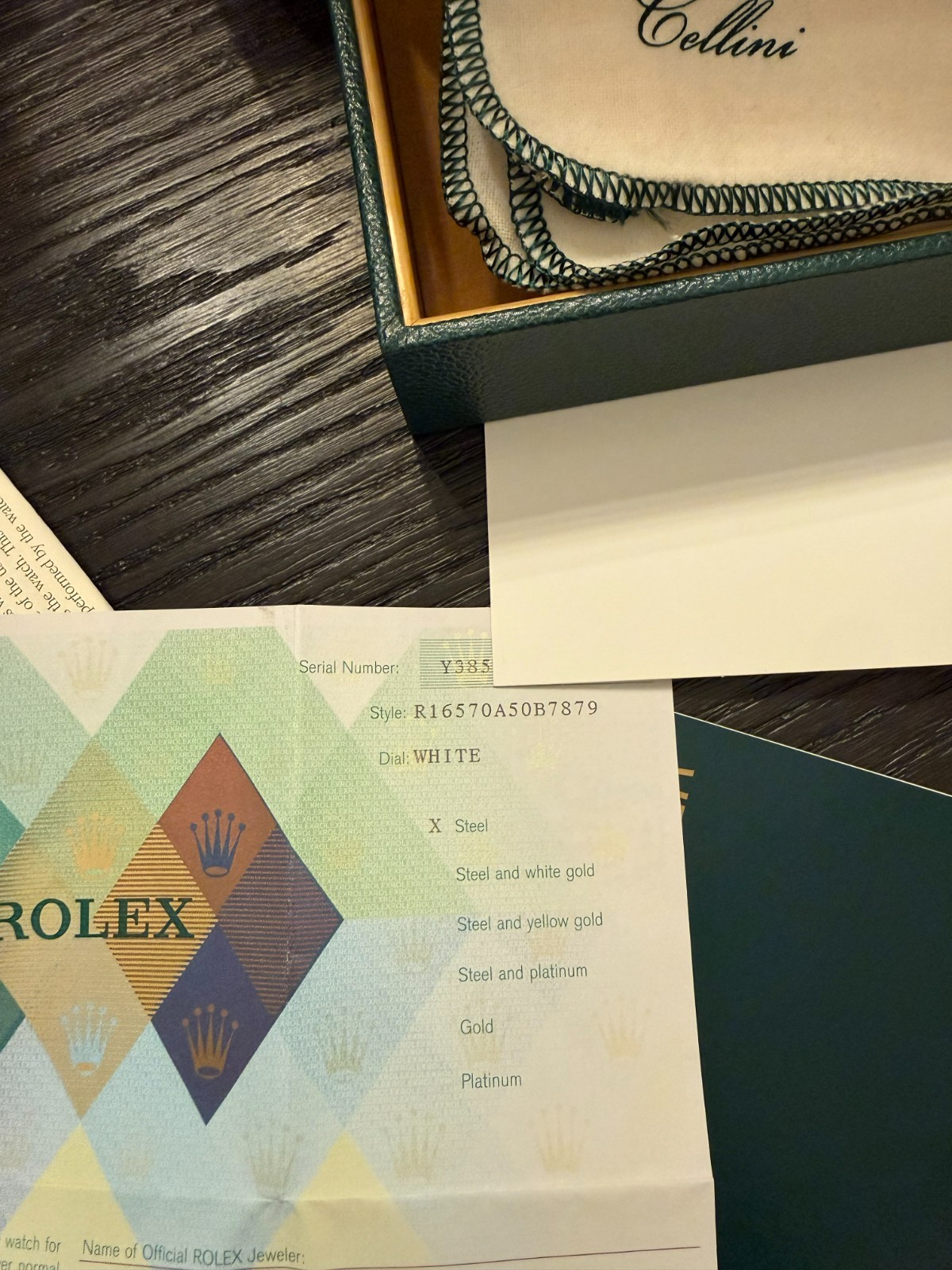 Rolex Explorer II 16570  Polar 40MM 2002 "Y" Serial  B/P image 3