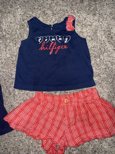 Tommy Hilfiger Baby Girl’s Blue 2 Outfits Size 18 Months Dress/Short Outfit - Picture 4 of 5