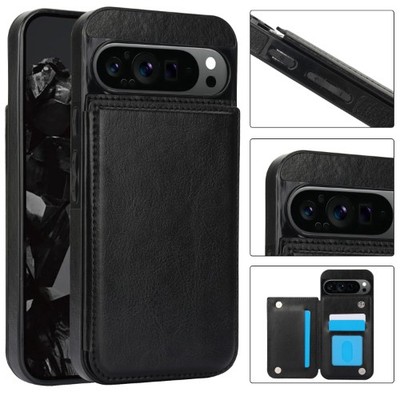 Für Google Pixel 10 Pro 9a 8 Hülle Wallet Kartenfach PU Leder Stoßfest Cover