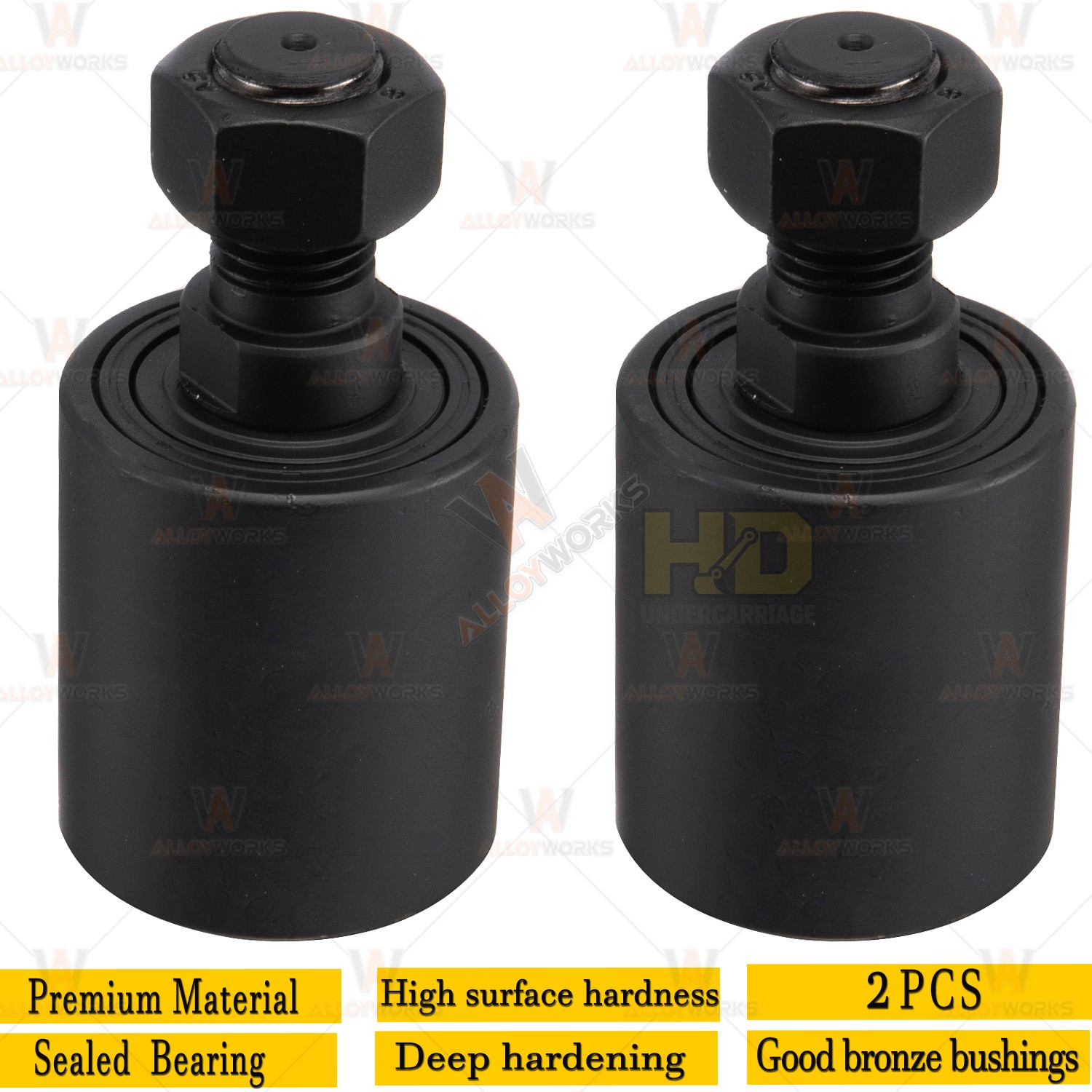 2PCS Top Roller For Kubota KX121-2S KX91-2 KX91-2S CASE CK28 CK32 CK35 CK36 CK38