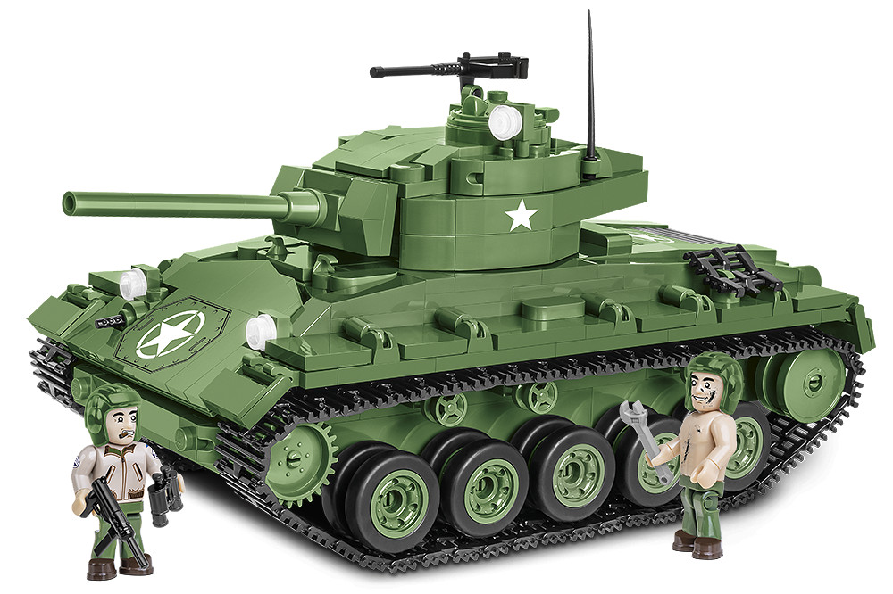 COBI-2543 WWII M24 Chaffee Model Tank Building Bricks 580Pcs - Image 5
