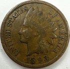 1893 Indian Head Cent Exact Coin Imaged #IND2196