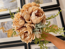 Luxury Champagne Peony Artificial Flower Bouquet