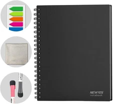 NEWYES Whiteboard Notebook Erasable Meeting Notebook Dry Erase White Board fo...