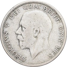 #1512682 Great Britain, George V, Florin, Two Shillings, 1928, Silver, VF, KM: