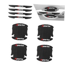 8 PCS Car Door Handle Protector, Sport Printed Door Handle Bowl Sticker, Heat