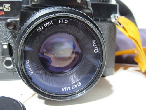Ricoh KR-5 Super 35mm SLR Film Camera with Vivitar & Sigma UC Zoom Lens 70-210mm - Picture 4 of 14