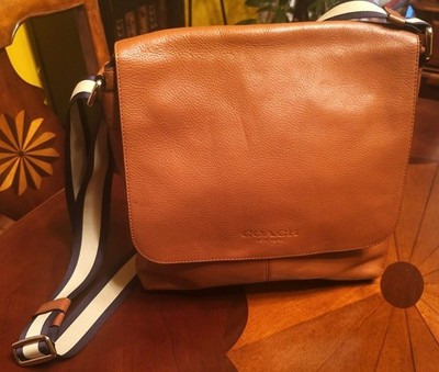 Vintage COACH UNISEX F71721 BROWN LEATHER SHOULDER MESSENGER
