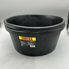 2 Pack Fortex-Fortiflex CR650 Utility Tub, 6.5 gal Rubber FEEDER Tub 690915 New