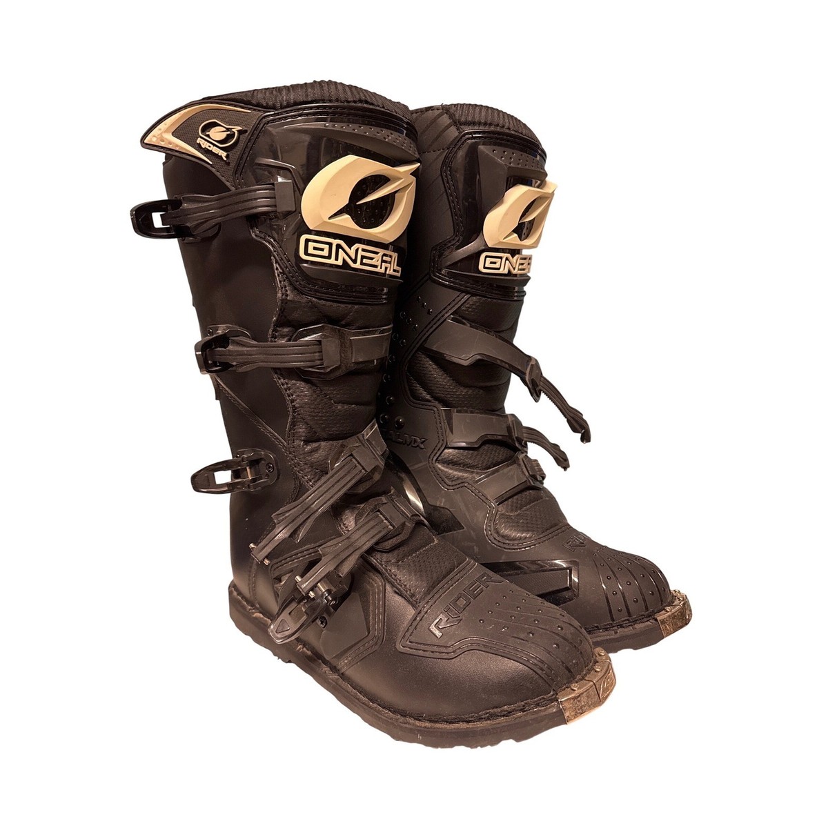 ONeal Rider MX Motocross Boots Black Mens Size 12 Dirt Bike Riding