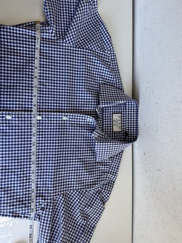 Thomas Pink | Camisa ajustada para hombre | Cuadros guinga azul y blanco 16-34,5 41-87 cm - Imagen 12 de 24