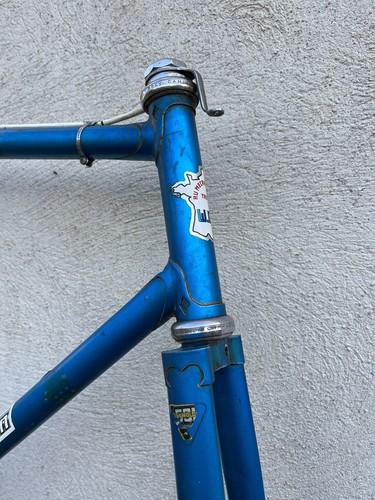 1971 Bernard Carré Frameset 57cm Reynolds 531 French Threads / Herse Singer - Foto 8 di 16