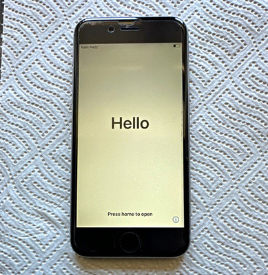 Apple iPhone 6s 64 GB Grau/Slate Smartphone iOS Home-Button Hello-Bildschirm