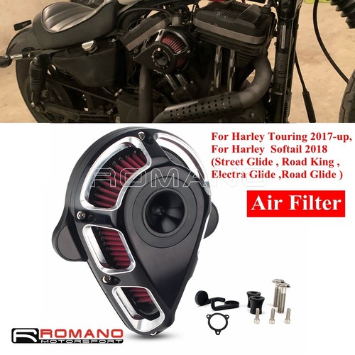 Chrome Intake Air Cleaner Filter For Harley Road King Electra Glide 2017-2021 - Picture 3 of 12