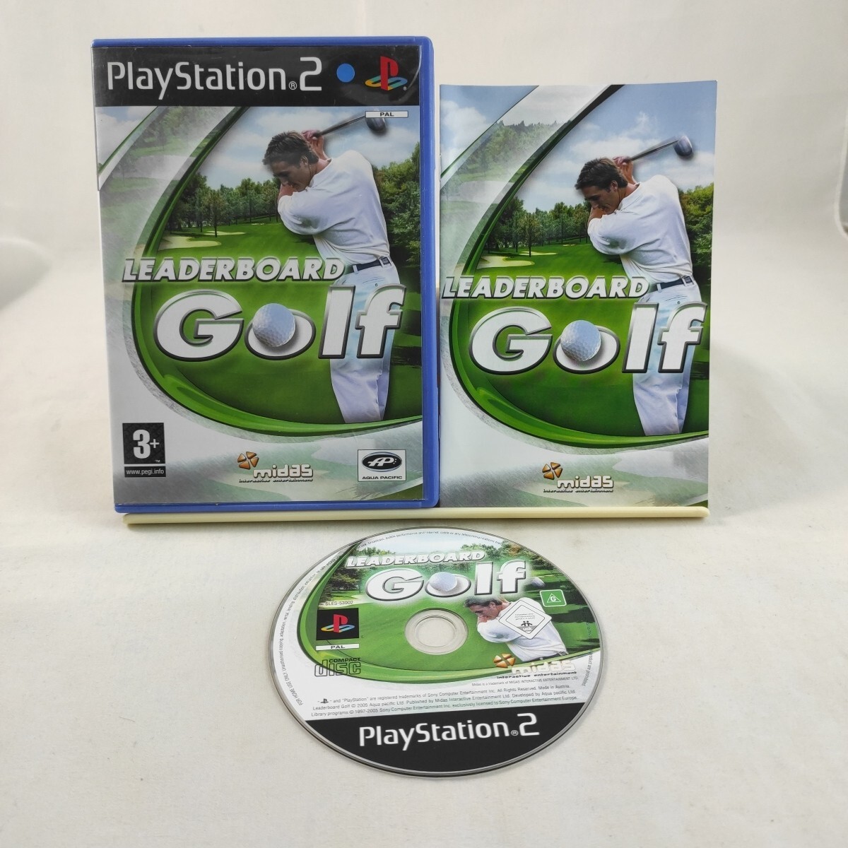 LEADERBOARD GOLF PlayStation 2 game PS2 includes manual