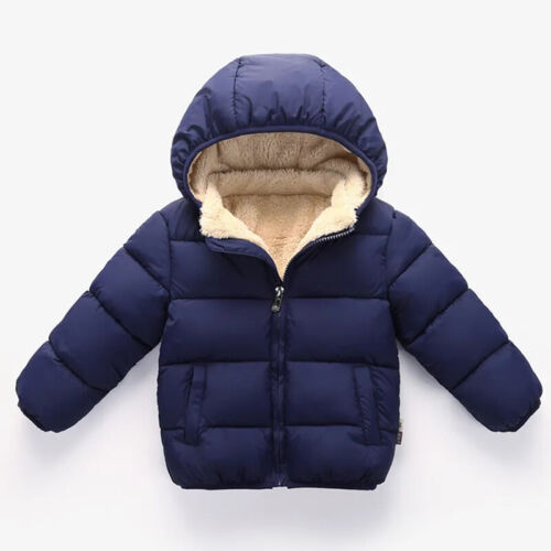 Manteaux bébé enfants vestes d'hiver épaisses peluche chaude épaisse pour filles fourrure enfants - Photo 1 sur 29