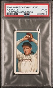 TOPPS206 JOE DOYLE HANDS ABOVE HEAD カード