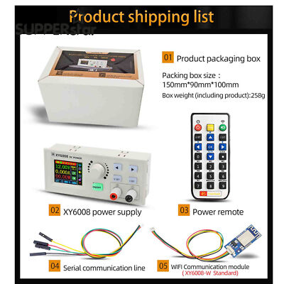 60V 8A 480W DC Power Supply Constant Voltage Current Step-down Module XY6008 ASS