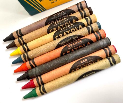 Vintage Binney & Smith Crayola Crayons Lot 11 Boxes Retired Colors Unused - Picture 5 of 16