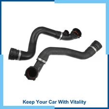 Pack (2) Upper Lower Radiator Coolant Water Hose for BMW X5 2001-2006 3.0i 3.0L