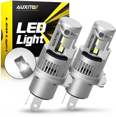 AUXITO H4 9003 HB2 LED Headlight Bulbs High Low Beam Kit 24000LM 6000K Q16 EAW