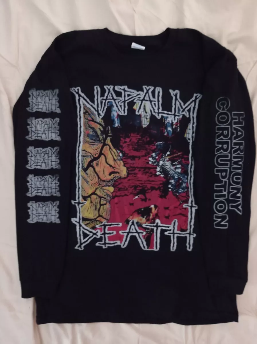 Napalm death Long sleeve XXL shirt Repulsion Nasum Brutal truth Carcass Vile