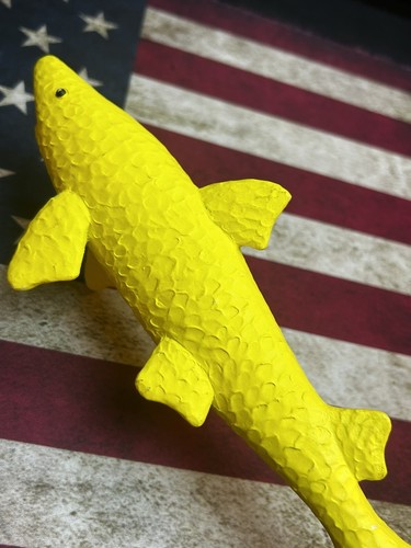 Dogfish Head Craft Brewed Ales Yellow Shark Beer Tap Handle Man Cave 13" 2014 - Picture 10 of 15