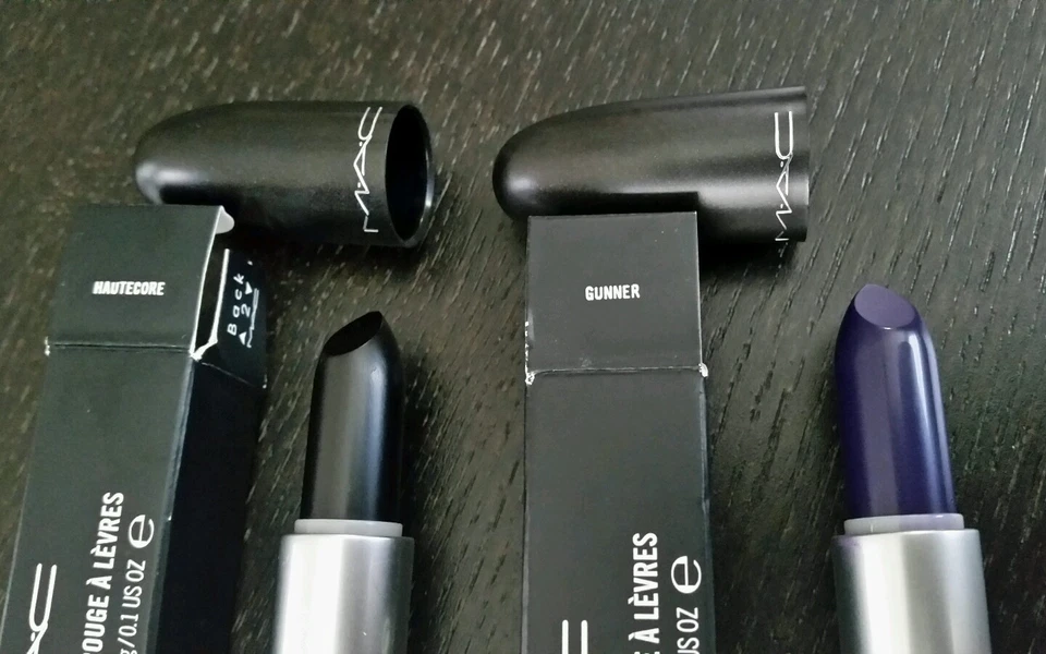 Mac Nasty GAL Gunner & Hautecore  Matt Lippenstift 2 Teile Menge Nib - Bild 2 von 4