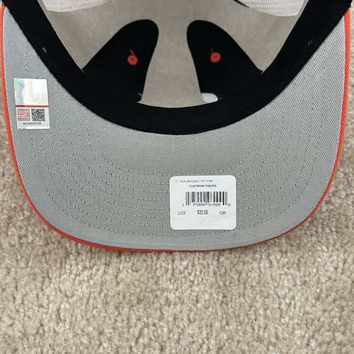 Clemson Tigers Hat ‘47 Brand Trucker Snapback Adjustable Orange White - Picture 9 of 12