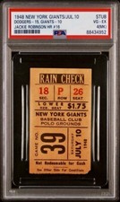 JACKIE ROBINSON HR #16 ONLY CAREER INSIDE-THE-PARK-HR TICKET🎟️7/10/1948 PSA 4