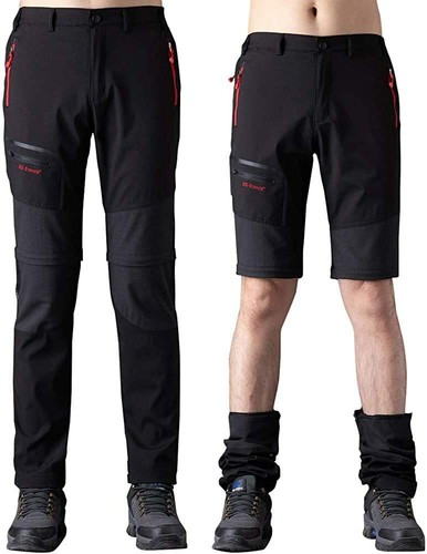 Señores ZIP off federal pantalones trekking pantalones Softshell wanderhose  outdoor verano más delgada