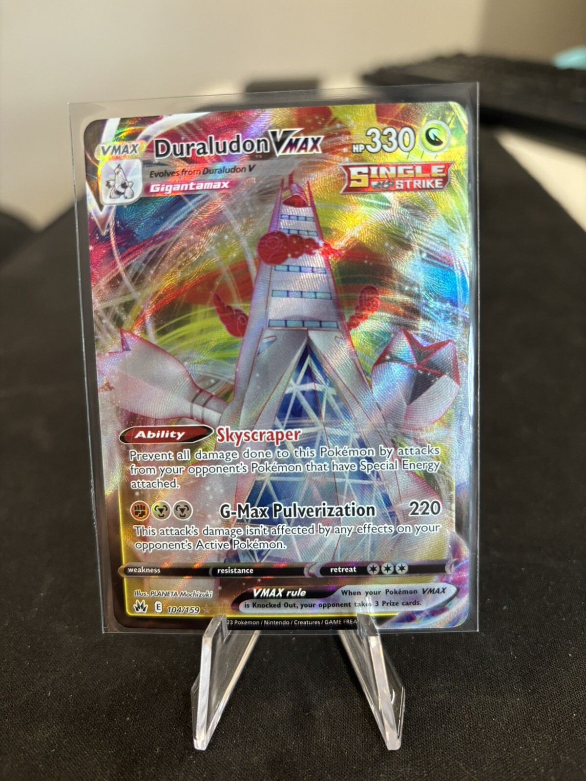 Duraludon VMAX Crown Zenith 104/159 Holo Ultra Rare Pokémon TCG Near Mint NM
