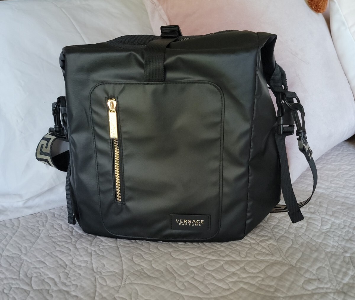 New Versace Parfums Rider Backpack/Travel Bag | eBay New Versace Parfums Rider Backpack/Travel Bag | eBay