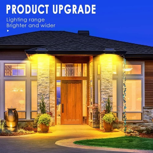 4Pcs 40LEDs Solar Light Sensor Lights for Gutter Fence Pathway Security Lamps - Picture 9 of 10