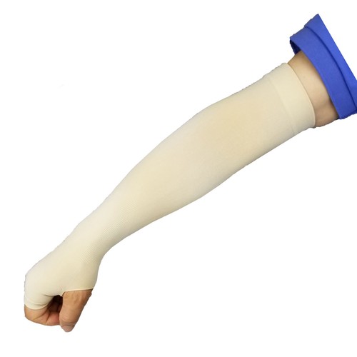 1 par de nuevas mangas de brazo de color transparente protección solar deportes elásticos - Imagen 12 de 12