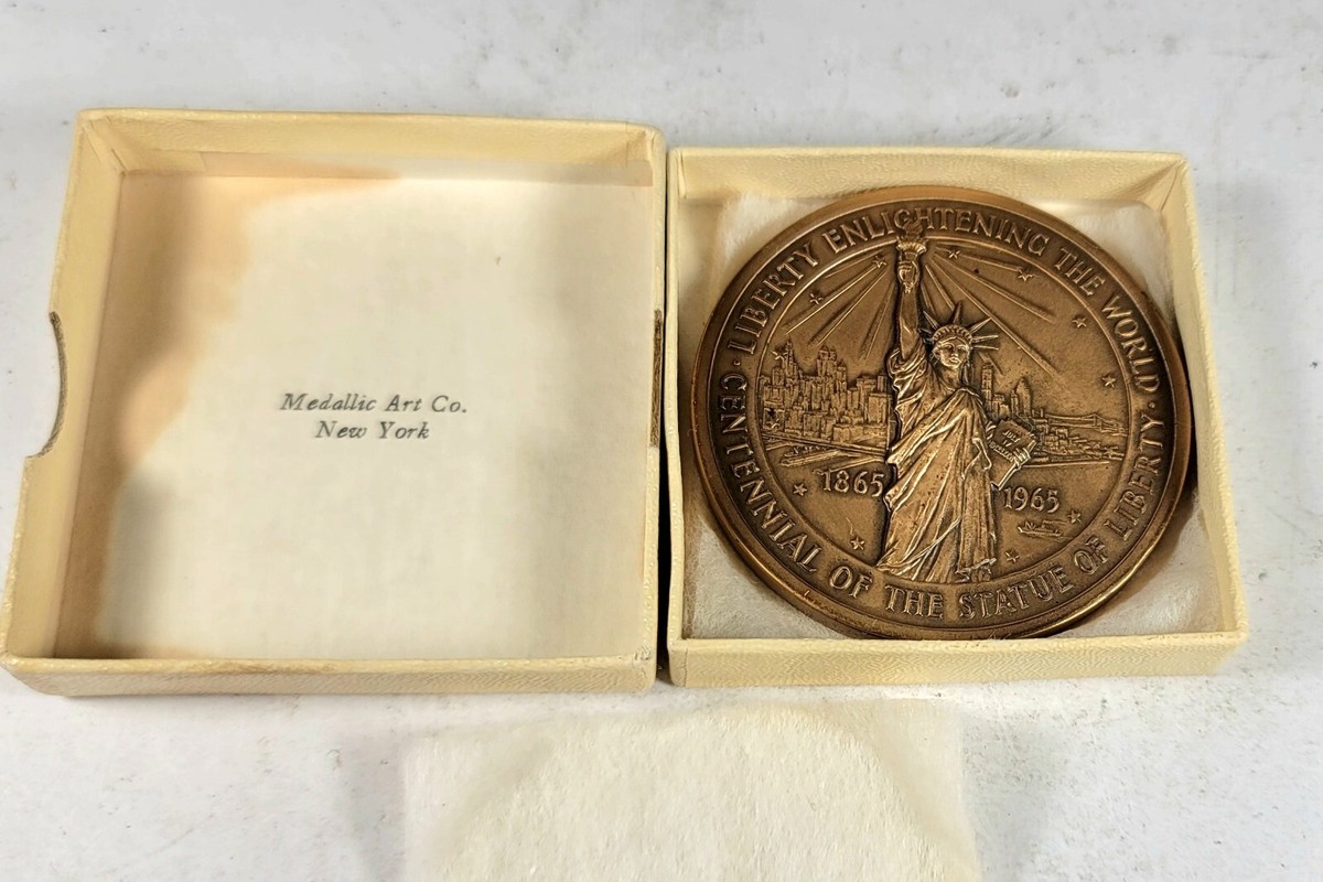 TKC133 ポンテオ・ピラト（ユダヤ属州 総督） プルタ銅貨 1965 Bronze STATUE OF LIBERTY /FEDERAL HALL 2.5