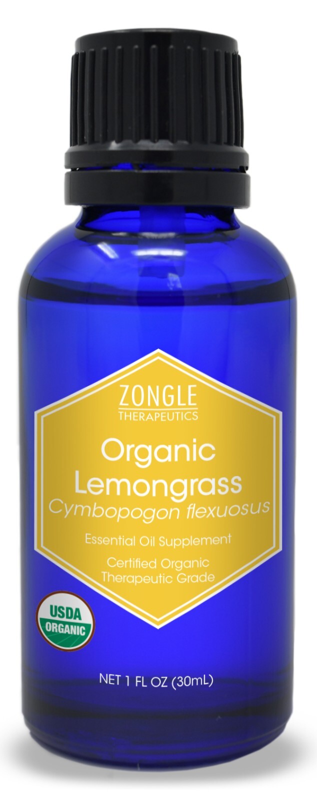 Zongle USDA Certified Organic Lemongrass Essential Oil, Safe