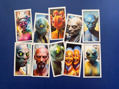 SCI FI KARTENSET ''''SIE KAMEN AUS DEM AUSSENRAUM''''. 2. SERIE