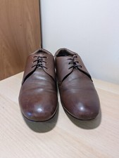 MENS BROWN LEATHER ASK THE MISSUS SIZE 9.5 EU 44 LACE UP SHOES